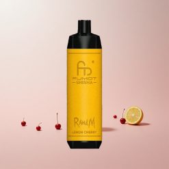 RandM Fumot Shisha 10000 Puffs Engangs Vape Citron/Kirsebær Features: LED-indikator 850 mAh Batteri