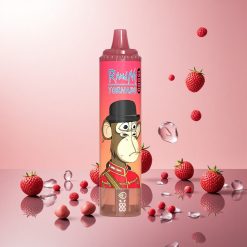 RandM Fumot Tornado 15000 Puffs Engangs Vape Rød Energi Is og Fumot RandM Tornado 15000 Puffs (25ml, 850mAh)