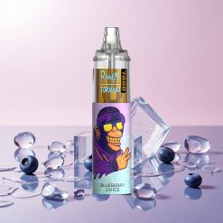 RandM Fumot Tornado 7000 Puffs Engangs-Vape Blåbær On Ice med 14 ML E-væske og 850 MAH Batteri
