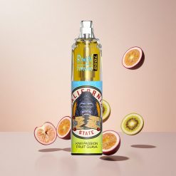 RandM Fumot Tornado 7000 Puffs Engangs Vape Kiwi Passionsfrugt Guava og Fumot Tornado 7000 Engangs Vape med 14 ML E-væske og 850 MAH Batteri