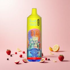 RandM Tornado 9000 Puffs Pust: 9000 Pust Batterikapacitet: 850 mAh Genopladelig E-væskekapacitet: 18 mL Coil Type: Mesh Coil Display Type: Sleek RGB Display Smagsvarianter: 54 RandM Fumot Tornado 9000 Puffs Engangs Vape Pink Lemonade (Rosa Citron)