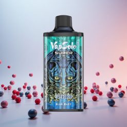 Vapsolo Super 15000 Puffs Engangs Vape Blå Hindbær Carton Størrelse: 44 43 26,5CM E-Væske: 40ml